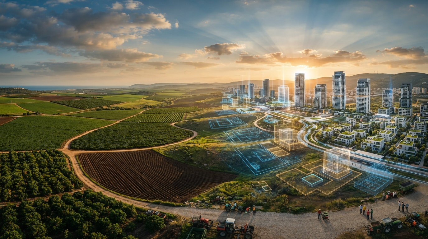 הפשרת קרקע חקלאית: איך תוכנית הופכת שדה למגרש, ומה כל שלב עושה לשווי